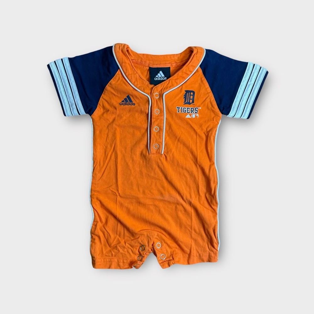 Adidas MLB Detroit Tigers Orange Raglan Romper